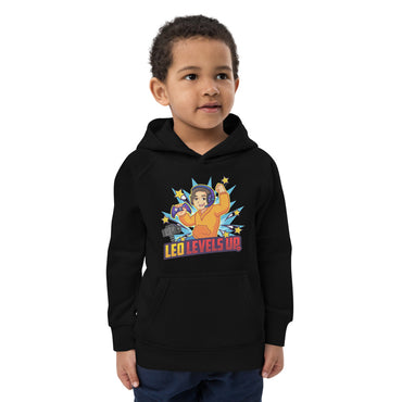 🪁🌿🌟 Leo Levels Up Kids Eco Hoodie