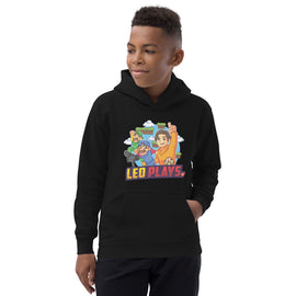 🌿🌟  Leo Plays Mario Kids Hoodie: Where Comfort Meets Style