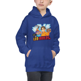 🌿🌟  Leo Builds Kids Hoodie: Where Style Meets Comfort for Every Little Adventurer!