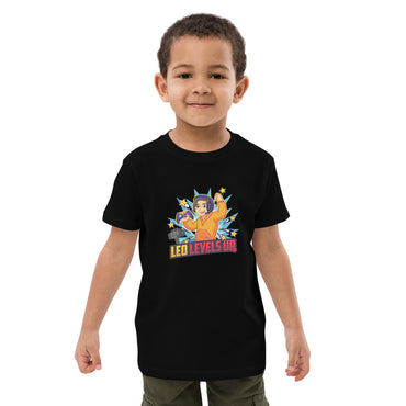 🌿🌟 Leo Levels Up Organic Cotton Kids T-Shirt: Where Comfort Meets Style!