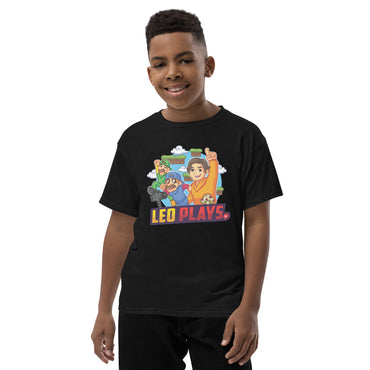 👕🌟   Leo Plays Youth Short Sleeve T-Shirt: Where Comfort Meets Style!