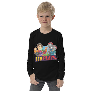 🪁🌟Leo Plays Plants Vs Zombies Youth Long Sleeve Tee!