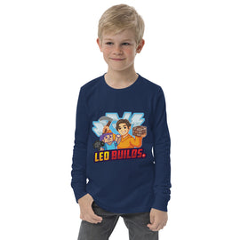 🪁🌟 Leo Builds Youth Long Sleeve Tee: The Perfect Blend of Style, Comfort, and Durability!