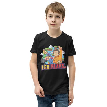 👕🌟   Leo Plays Youth Short Sleeve T-Shirt: Where Comfort Meets Style!